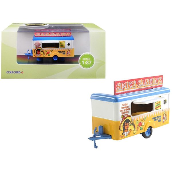 Stages For All Ages Mobile Food Trailer Spicy Sanitas 1-87 HO Scale Diecast Model ST1340472